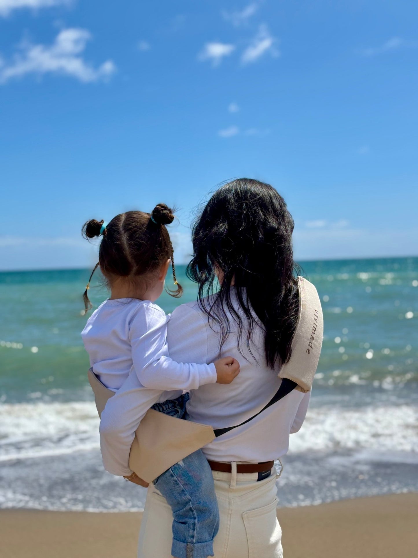 Baby Toddler Hip Sling Carrier - 100% Organic Cotton, Holds up to 20 kg, Safety Tested & Easy to Use Compact Babywearing Strap,Gifts for Mom - VivimadeCa