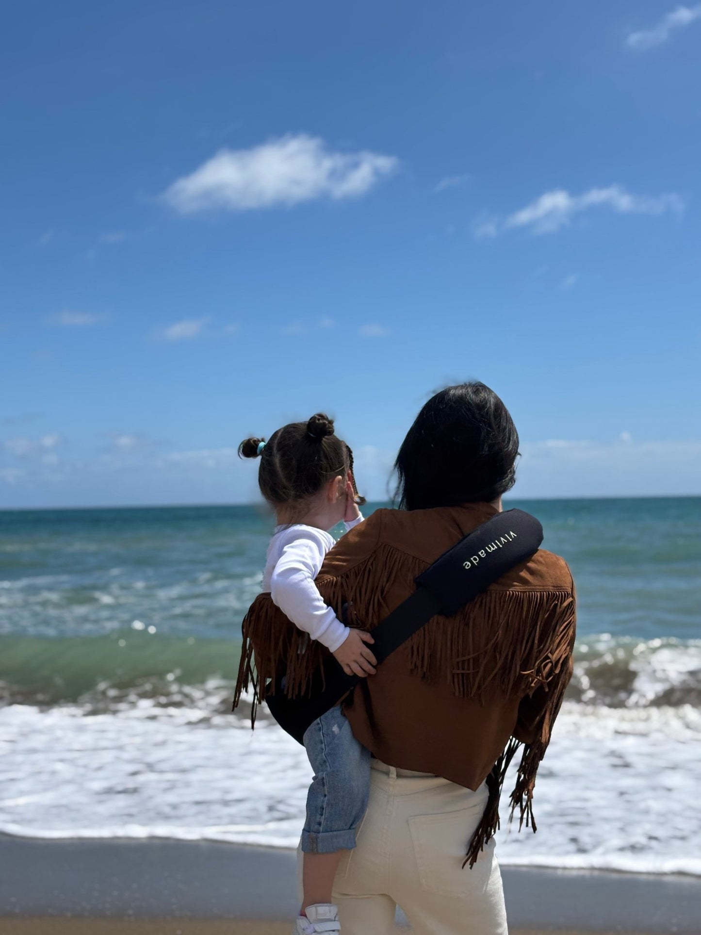 Baby Toddler Hip Sling Carrier - 100% Organic Cotton, Holds up to 20 kg, Safety Tested & Easy to Use Compact Babywearing Strap,Gifts for Mom - VivimadeCa
