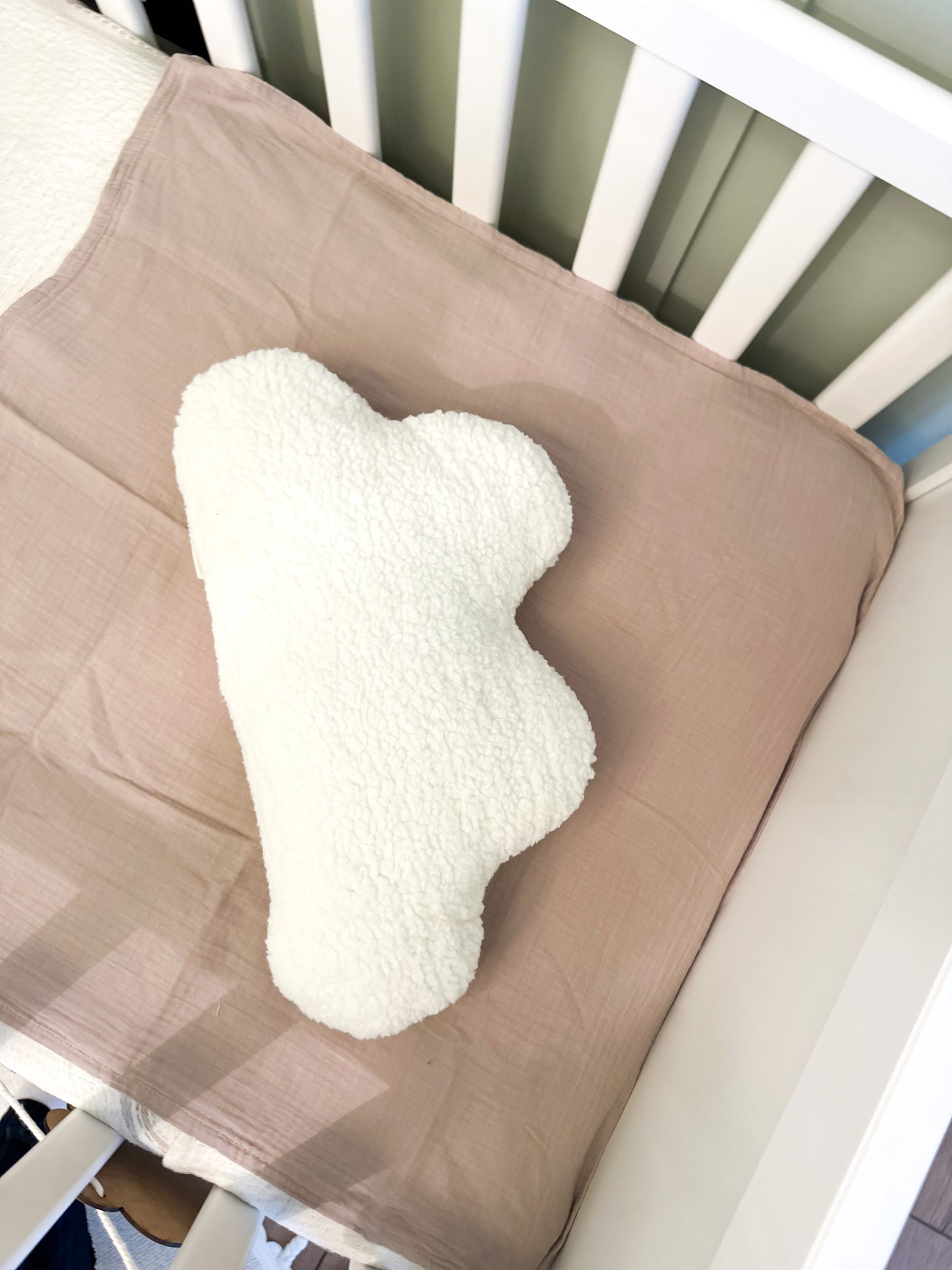 Teddy Cloud Pillow Children's Room, Baby Room Accessory, Decorative Plush Cushion