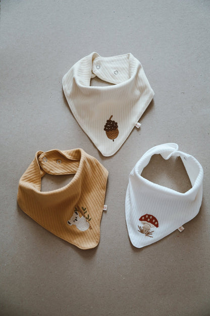 Baby Bibs – 3 - Pack Soft, Absorbent & Adjustable Organic Cotton Bandana Bibs for Infants Toddlers – Perfect Baby Shower Gift , OEKO - TEX® - VivimadeCa