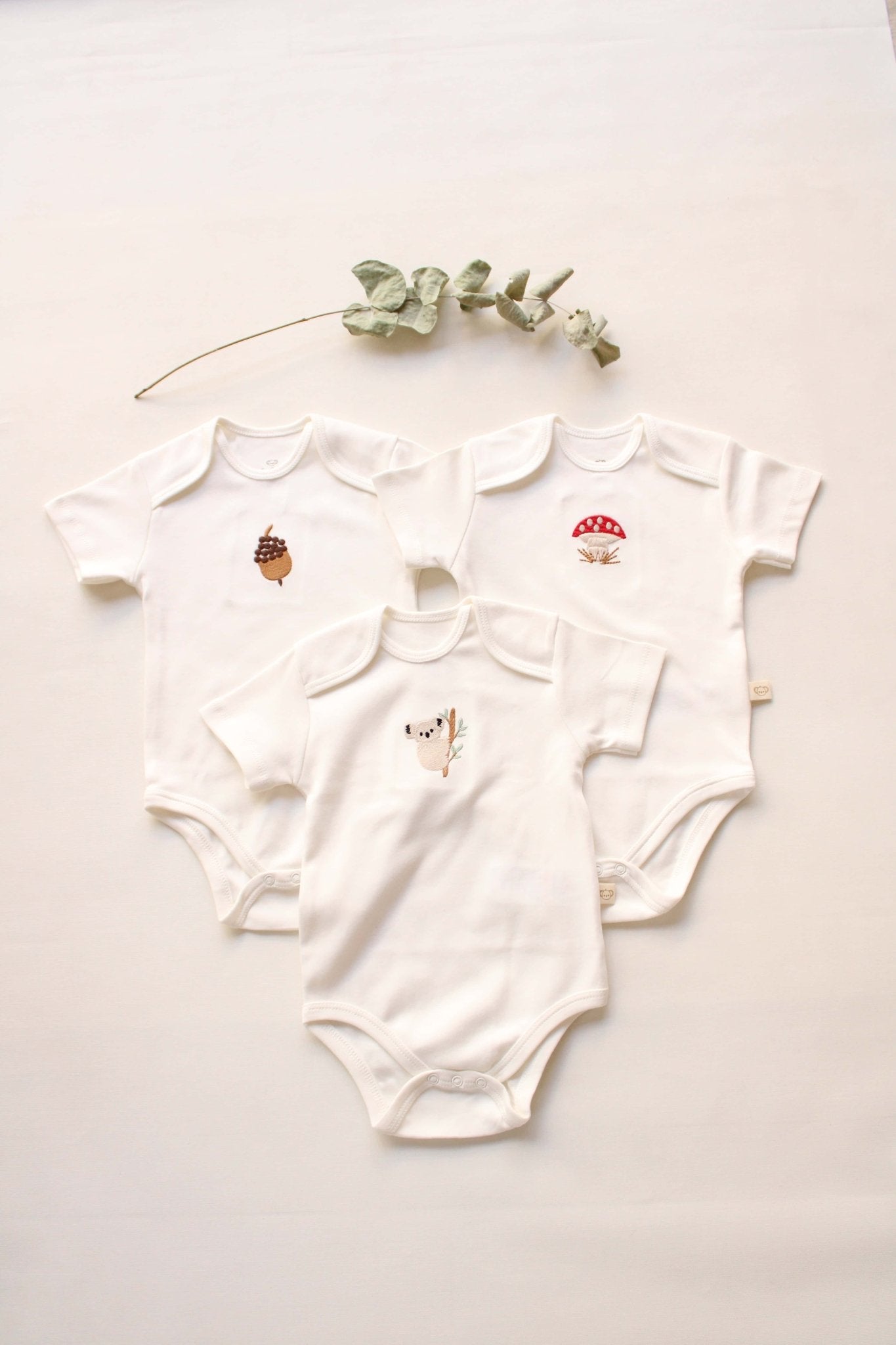 Baby Bodysuit | 3 Pieces Set 100% Organic Natural Cotton Baby Bodysuit | Gender Neutral | Premium Quality | Perfect Baby Shower Gift - VivimadeCa