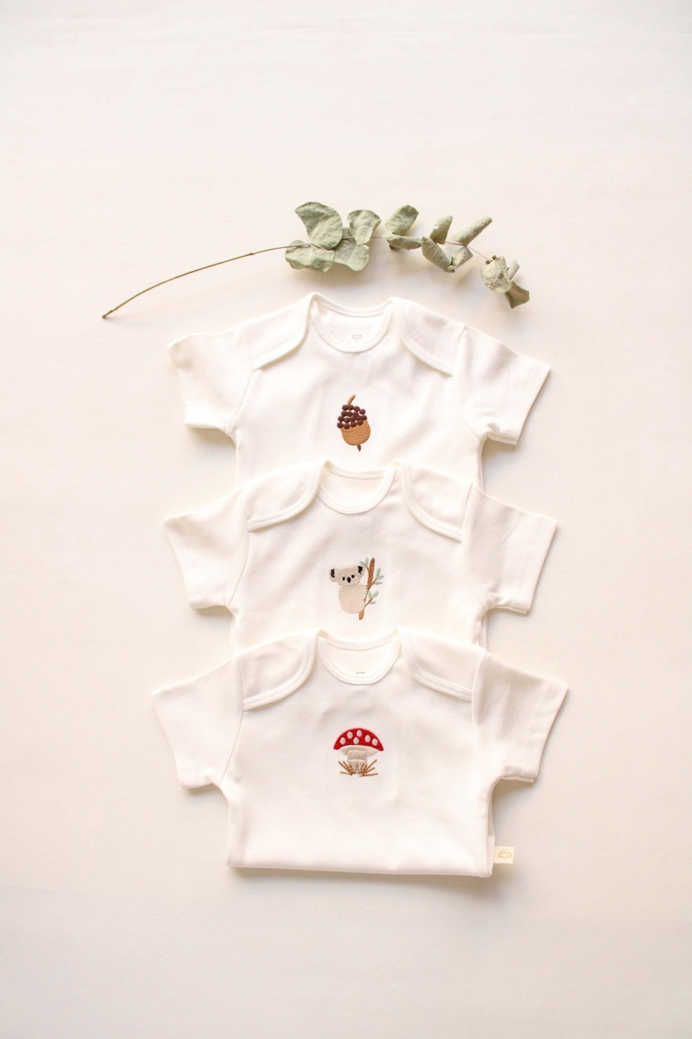 Baby Bodysuit | 3 Pieces Set 100% Organic Natural Cotton Baby Bodysuit | Gender Neutral | Premium Quality | Perfect Baby Shower Gift - VivimadeCa