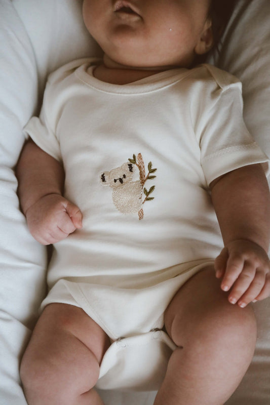 Baby Bodysuit | 3 Pieces Set 100% Organic Natural Cotton Baby Bodysuit | Gender Neutral | Premium Quality | Perfect Baby Shower Gift - VivimadeCa
