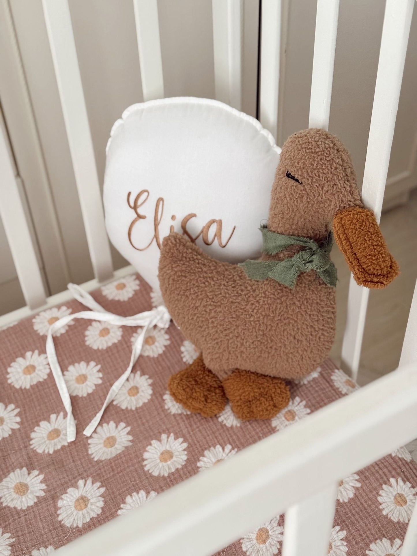 Kids Baby Sleeping Companion Luna Duck Pillow - Soft, Cuddly, & Comfortable Plush Duck for Infants, Sleep Aid Toy, Nursery Decor - VivimadeCa