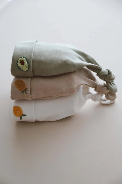 Organic Cotton Baby Hats 3 - Pack - Premium Quality Soft Ribbed Knot Beanies for Newborns & Infants | Perfect Baby Shower Gift Set - VivimadeCa