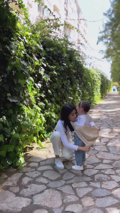 Baby Toddler Hip Sling Carrier - 100% Organic Cotton, Holds up to 20 kg, Safety Tested & Easy to Use Compact Babywearing Strap,Gifts for Mom