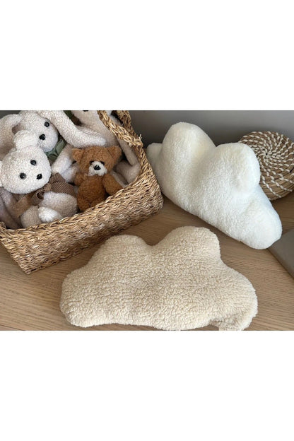 Teddy Cloud Pillow Children's Room, Baby Room Accessory, Decorative Plush Cushion - VivimadeCa